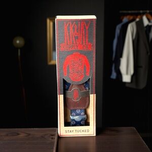 KK & Jay Shirttail Garters Adjustable Stay Tucked Suspenders NIB